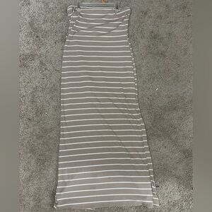 women’s XL brown and white stripped dress